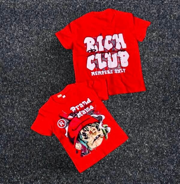Kids' Red Rich Club T-Shirt
