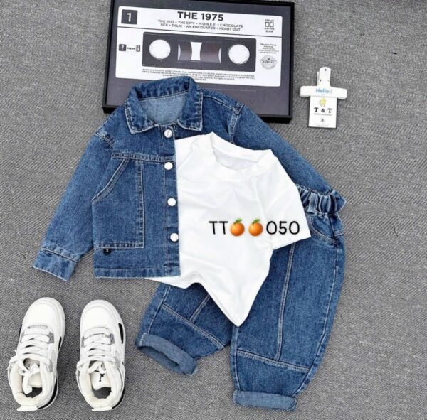 Cozy Baby Boy 3pcs/Set Stonewashed