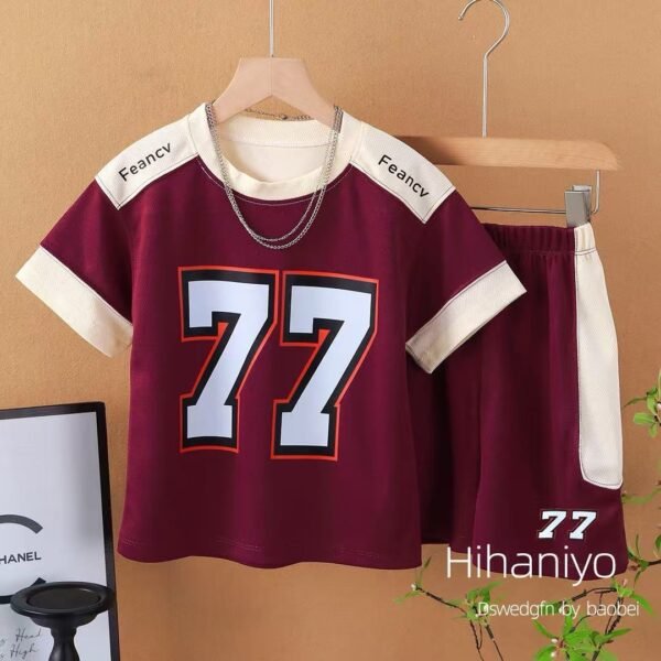 Kids' Burgundy Two-Piece Set