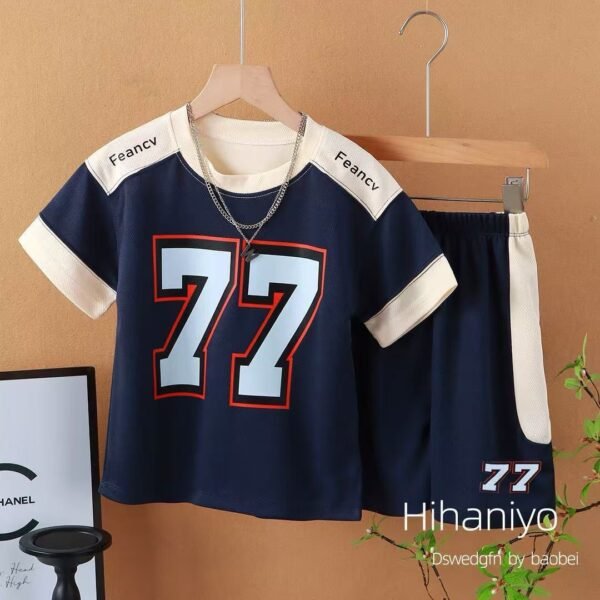 Kids' Navy Blue Two-Piece Set