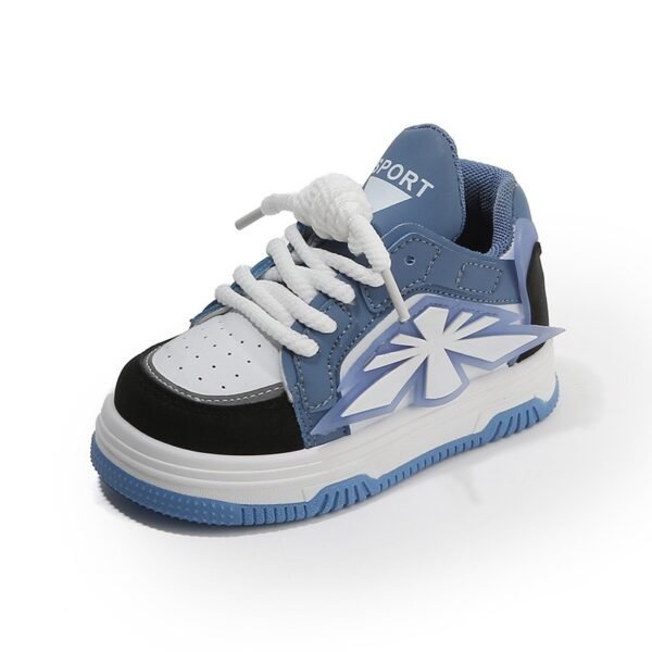 Kids' Stylish Blue & White Sneakers