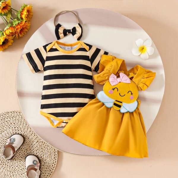 Bee-utiful Baby Girl Clothes Set