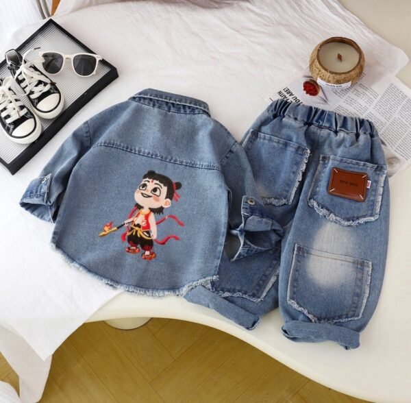 Cute Kid's Denim Jacket & Pants