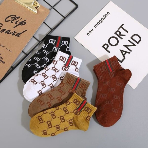 GG Pattern 5pcs Socks