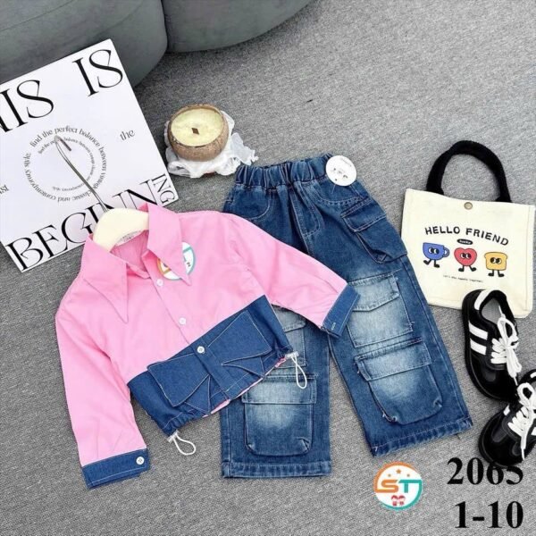 The Denim Dreamer Set - Pink