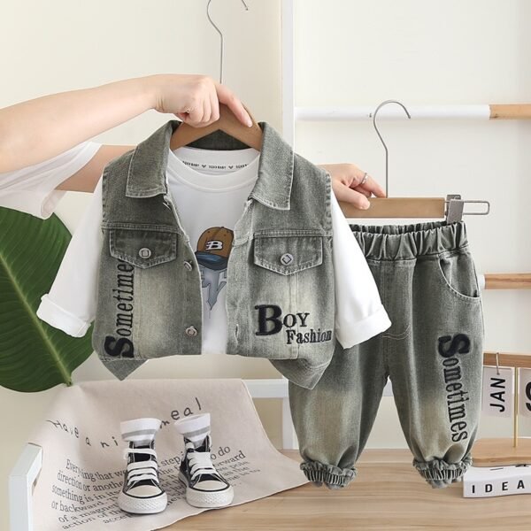 Boy 3pcs  Fashion Denim Set