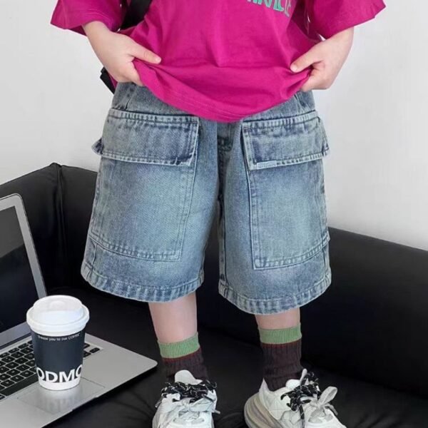 Kids' Denim Cargo Shorts