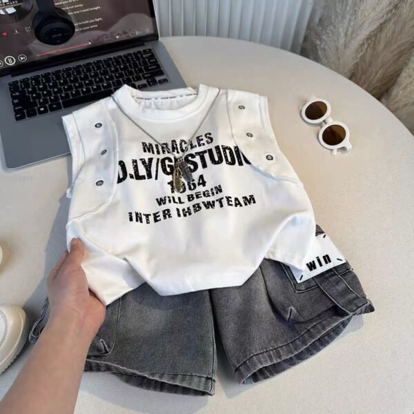 Cool Kids' Sleeveless Tee and Shorts