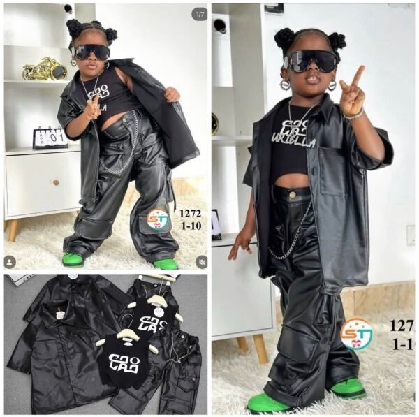 Girl’s 3pcs leather set.