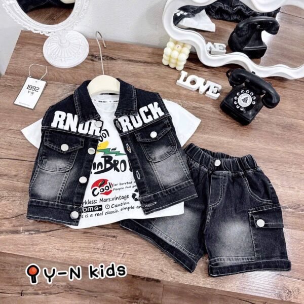 Rock 'n' Roll Denim Outfit for Kids