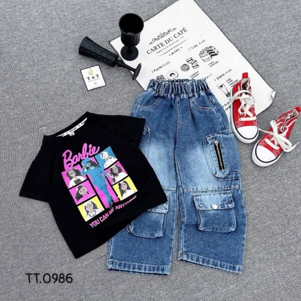 Barbie-themed Kids' Outfit Set