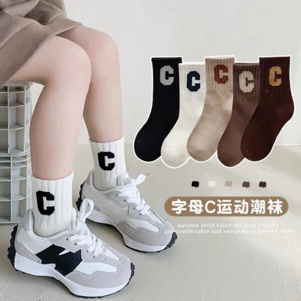 Kids trendy socks 5pcs 3-8yrs
