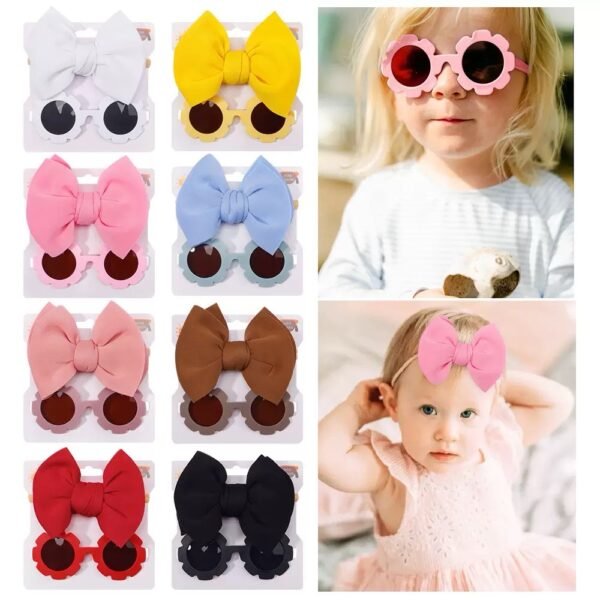 Baby Girl Headband/Glasses Set