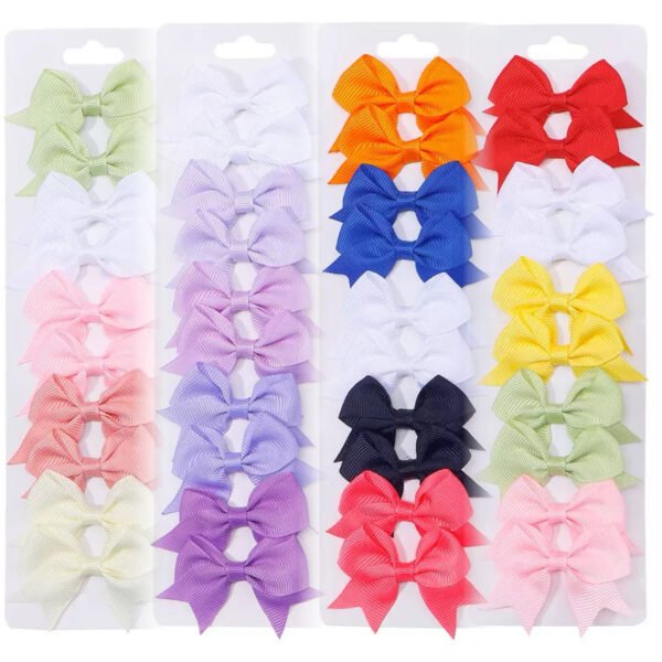 10pcs Ultimate Rainbow Hair Bow Collection