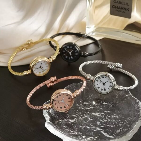 Twisted Cable Bangle Quartz Watch