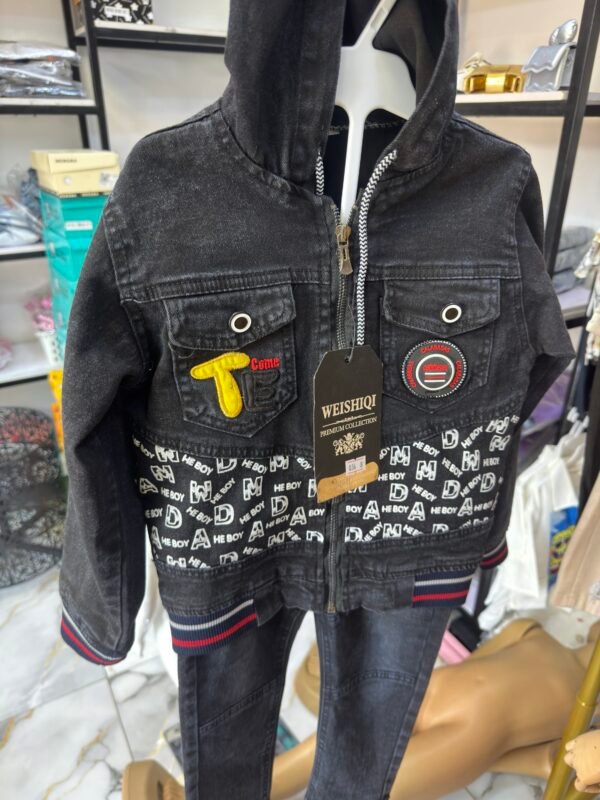 Kids' Denim Jacket and Pants Set