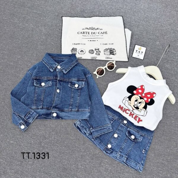 Minnie Me Denim Jacket & Skirt Se