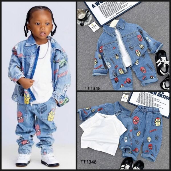 Marvel Superheroes 3pcs Denim Set