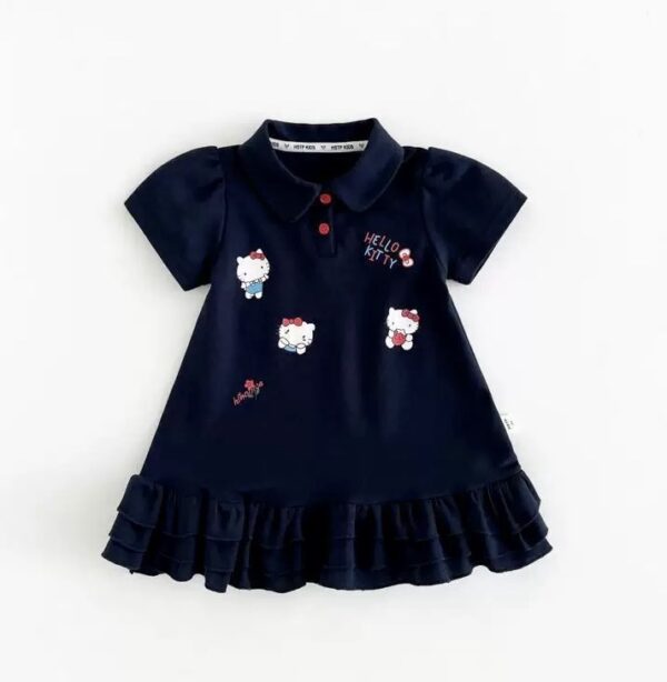 Pearl Cotton Girls Cute Fashionable dress Style