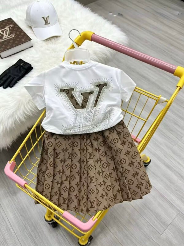 Louis Vuitton-Style Brown Set