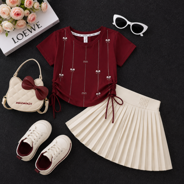 Mercy Rhinestone Skirt Set / Top